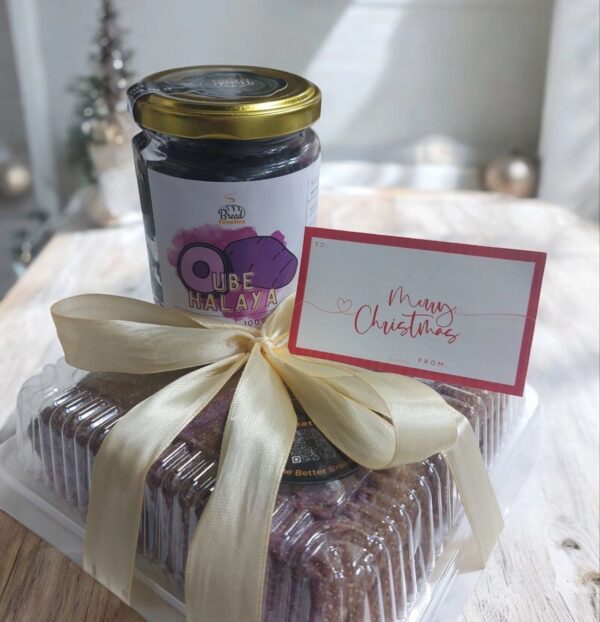Box of Ube Cheese Pan de Sal + Ube Halaya Gift Bundle